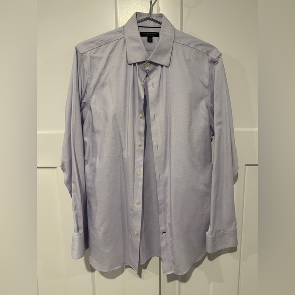 Banana Republic Men's Lavender Non-Iron Slim Fit Dress Shirt - Picture 1 of 5